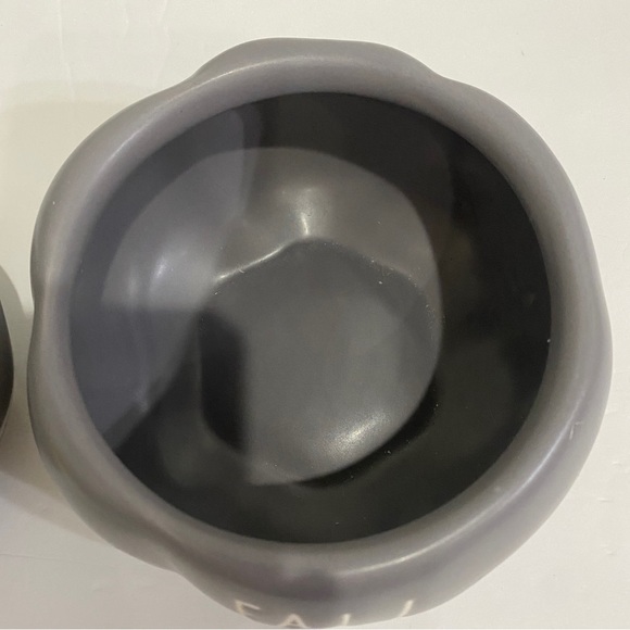 Rae Dunn Mini FALL holiday decor Pumpkin - Grey - 4 inch - Canister - Picture 8 of 10